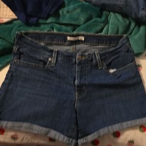 Levi's Blue Jean Shorts for Women